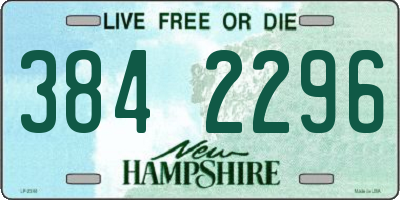 NH license plate 3842296