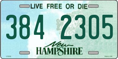 NH license plate 3842305