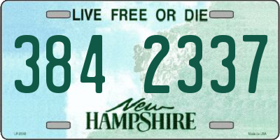 NH license plate 3842337