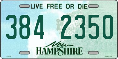NH license plate 3842350