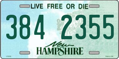 NH license plate 3842355