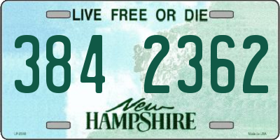 NH license plate 3842362