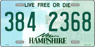 NH license plate 3842368