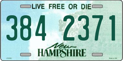 NH license plate 3842371