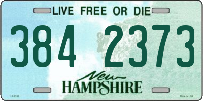NH license plate 3842373