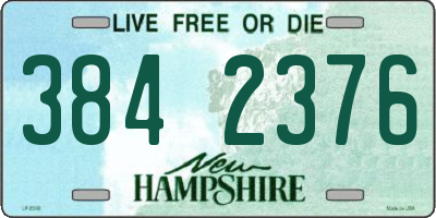 NH license plate 3842376