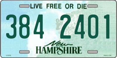 NH license plate 3842401