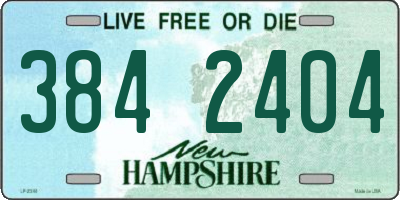 NH license plate 3842404