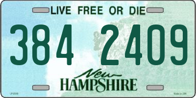 NH license plate 3842409