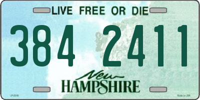 NH license plate 3842411