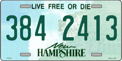 NH license plate 3842413