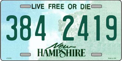 NH license plate 3842419