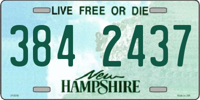 NH license plate 3842437