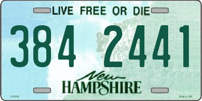 NH license plate 3842441