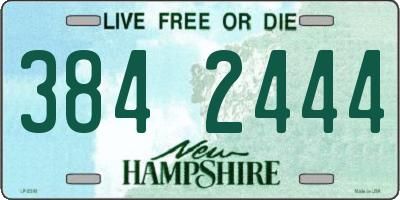 NH license plate 3842444