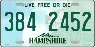 NH license plate 3842452