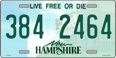 NH license plate 3842464
