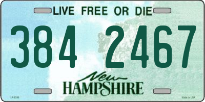NH license plate 3842467