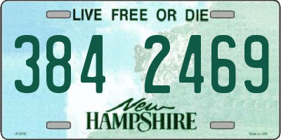 NH license plate 3842469