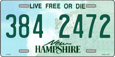 NH license plate 3842472