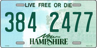 NH license plate 3842477