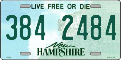 NH license plate 3842484