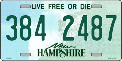 NH license plate 3842487