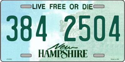 NH license plate 3842504