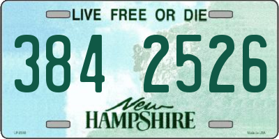 NH license plate 3842526