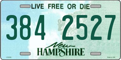NH license plate 3842527