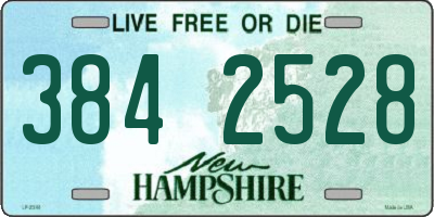 NH license plate 3842528