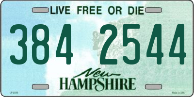NH license plate 3842544