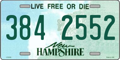 NH license plate 3842552