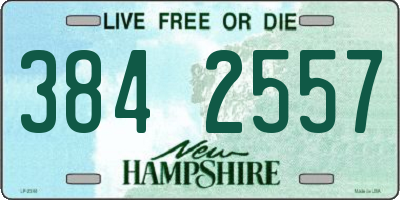 NH license plate 3842557