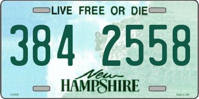 NH license plate 3842558