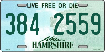NH license plate 3842559
