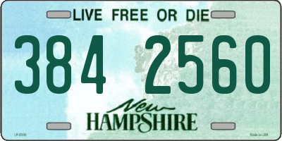 NH license plate 3842560