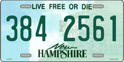 NH license plate 3842561