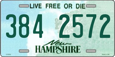 NH license plate 3842572