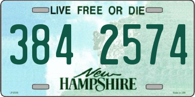 NH license plate 3842574