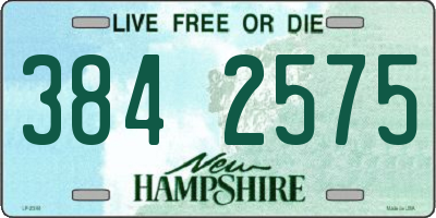 NH license plate 3842575