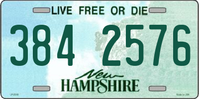 NH license plate 3842576