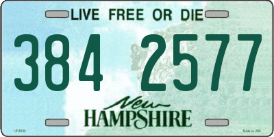 NH license plate 3842577