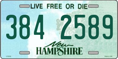 NH license plate 3842589