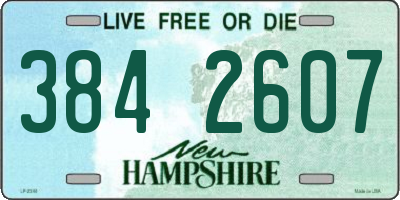 NH license plate 3842607