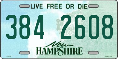 NH license plate 3842608