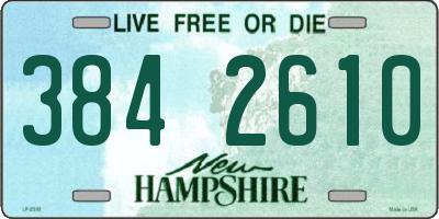 NH license plate 3842610