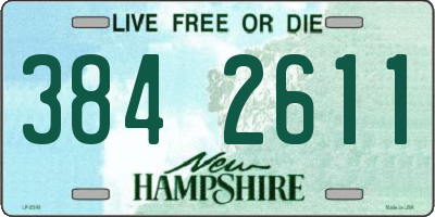 NH license plate 3842611