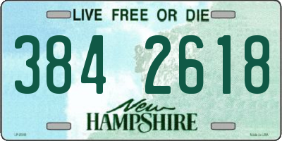 NH license plate 3842618
