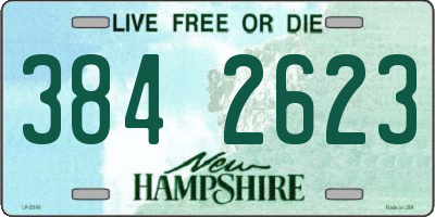 NH license plate 3842623